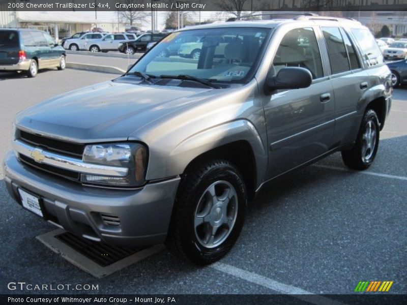 Graystone Metallic / Light Gray 2008 Chevrolet TrailBlazer LS 4x4