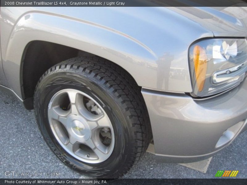 Graystone Metallic / Light Gray 2008 Chevrolet TrailBlazer LS 4x4