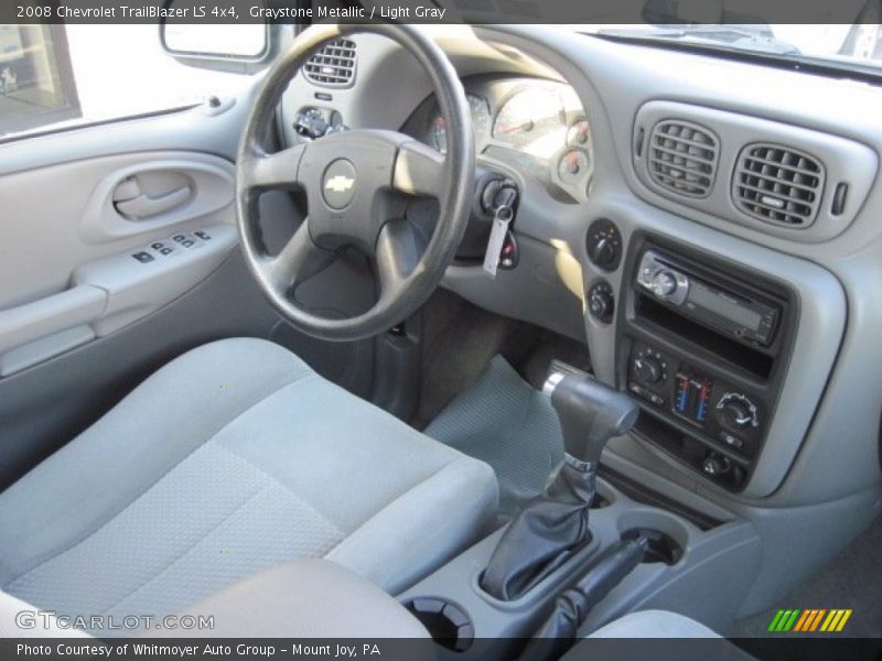Graystone Metallic / Light Gray 2008 Chevrolet TrailBlazer LS 4x4