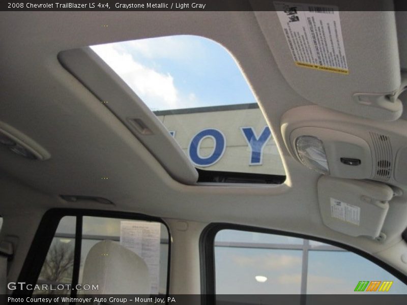 Graystone Metallic / Light Gray 2008 Chevrolet TrailBlazer LS 4x4