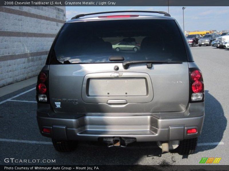 Graystone Metallic / Light Gray 2008 Chevrolet TrailBlazer LS 4x4