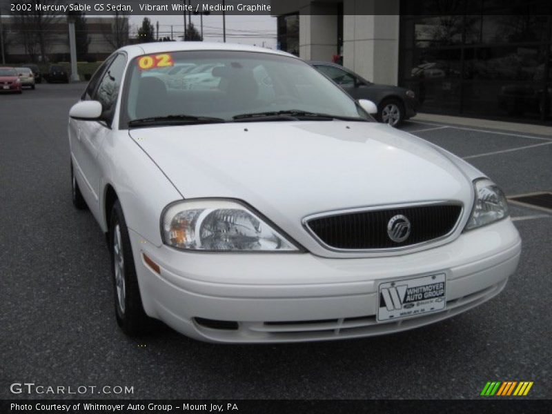 Vibrant White / Medium Graphite 2002 Mercury Sable GS Sedan