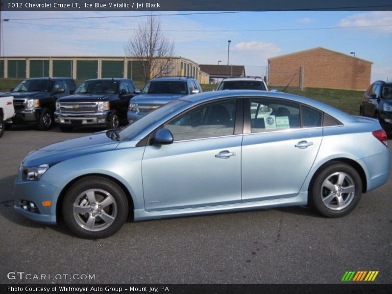 Ice Blue Metallic / Jet Black 2012 Chevrolet Cruze LT