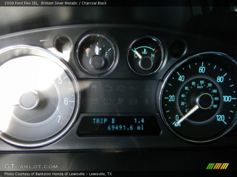 Brilliant Silver Metallic / Charcoal Black 2009 Ford Flex SEL