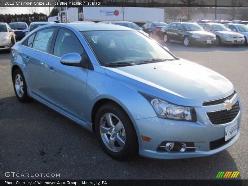 Ice Blue Metallic / Jet Black 2012 Chevrolet Cruze LT