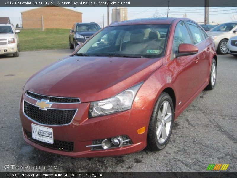 Autumn Red Metallic / Cocoa/Light Neutral 2012 Chevrolet Cruze LT/RS