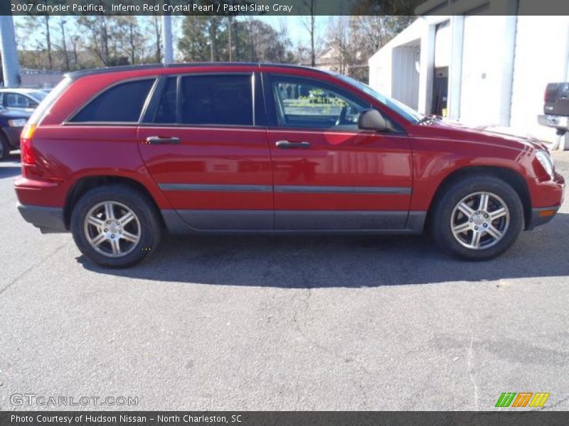 Inferno Red Crystal Pearl / Pastel Slate Gray 2007 Chrysler Pacifica