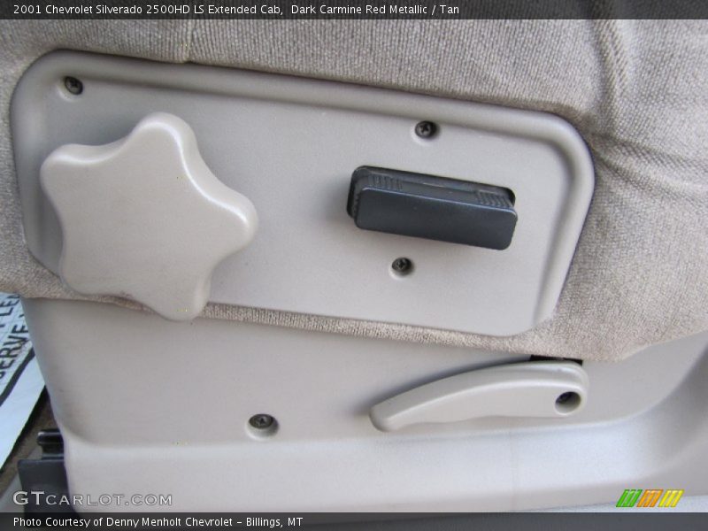 Dark Carmine Red Metallic / Tan 2001 Chevrolet Silverado 2500HD LS Extended Cab