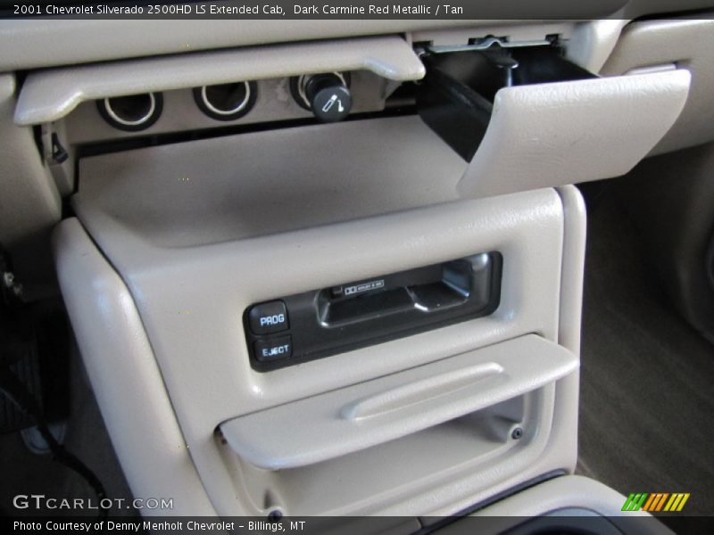 Dark Carmine Red Metallic / Tan 2001 Chevrolet Silverado 2500HD LS Extended Cab