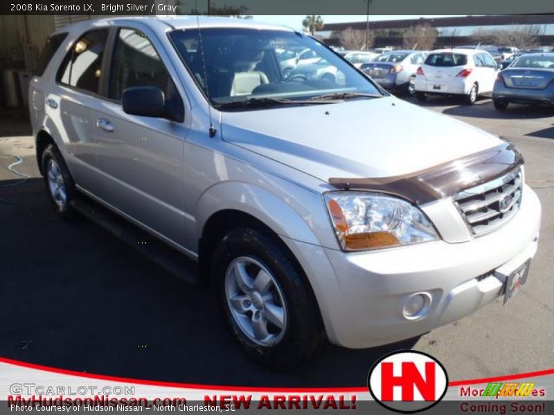 Bright Silver / Gray 2008 Kia Sorento LX