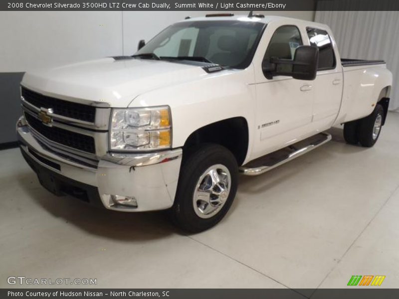 Summit White / Light Cashmere/Ebony 2008 Chevrolet Silverado 3500HD LTZ Crew Cab Dually