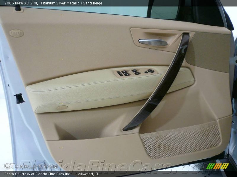 Titanium Silver Metallic / Sand Beige 2006 BMW X3 3.0i