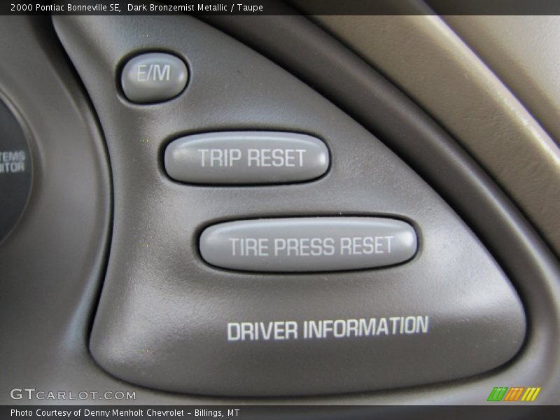 Controls of 2000 Bonneville SE
