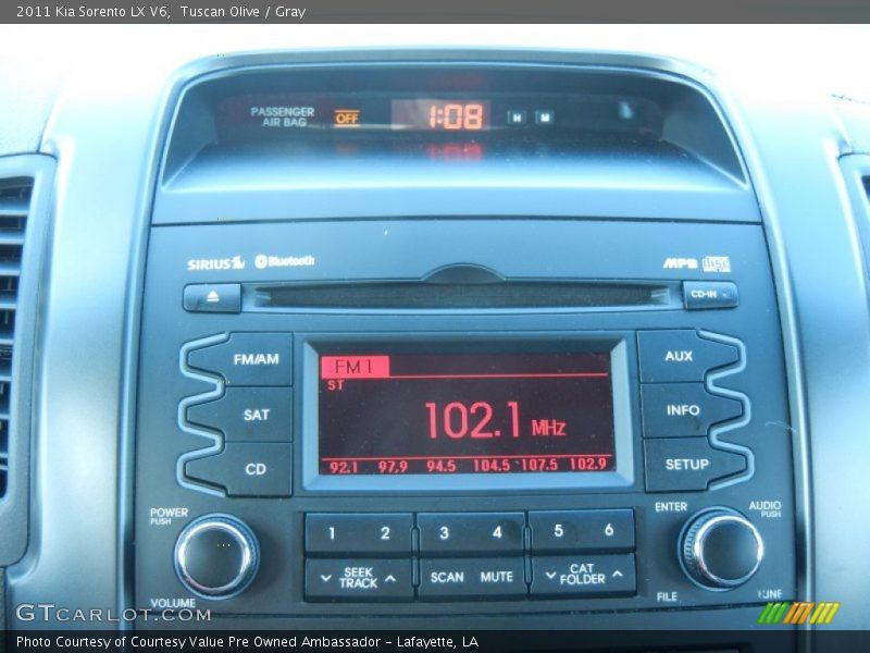 Tuscan Olive / Gray 2011 Kia Sorento LX V6