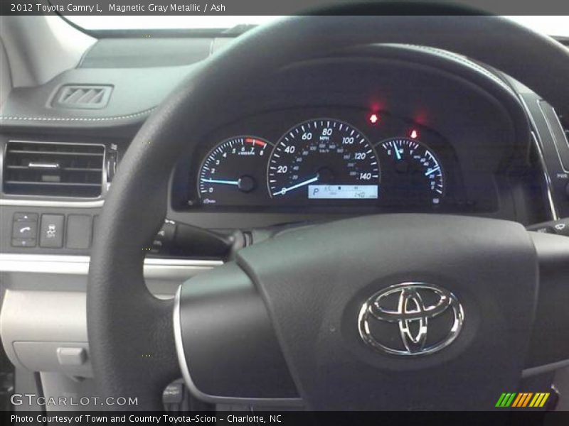 Magnetic Gray Metallic / Ash 2012 Toyota Camry L