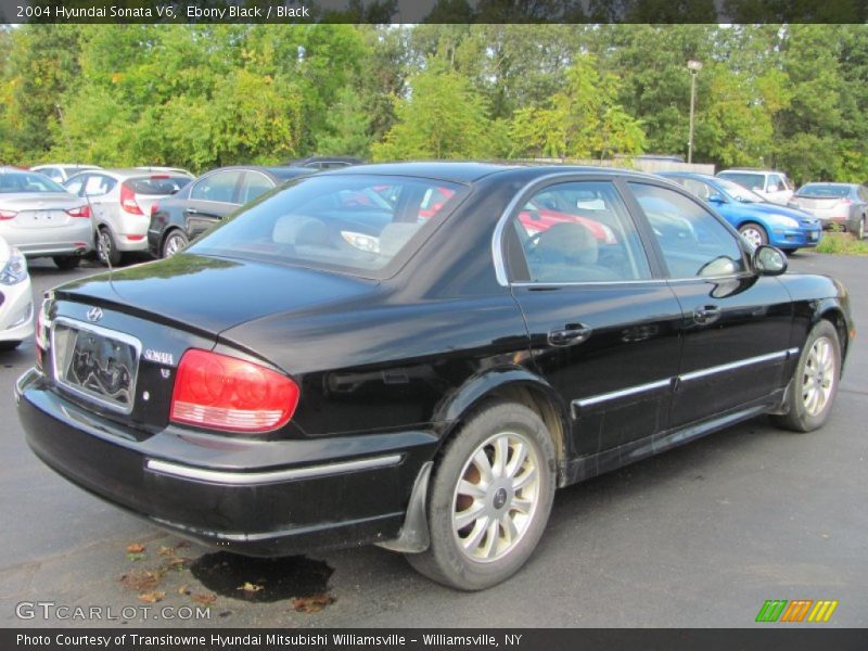 Ebony Black / Black 2004 Hyundai Sonata V6