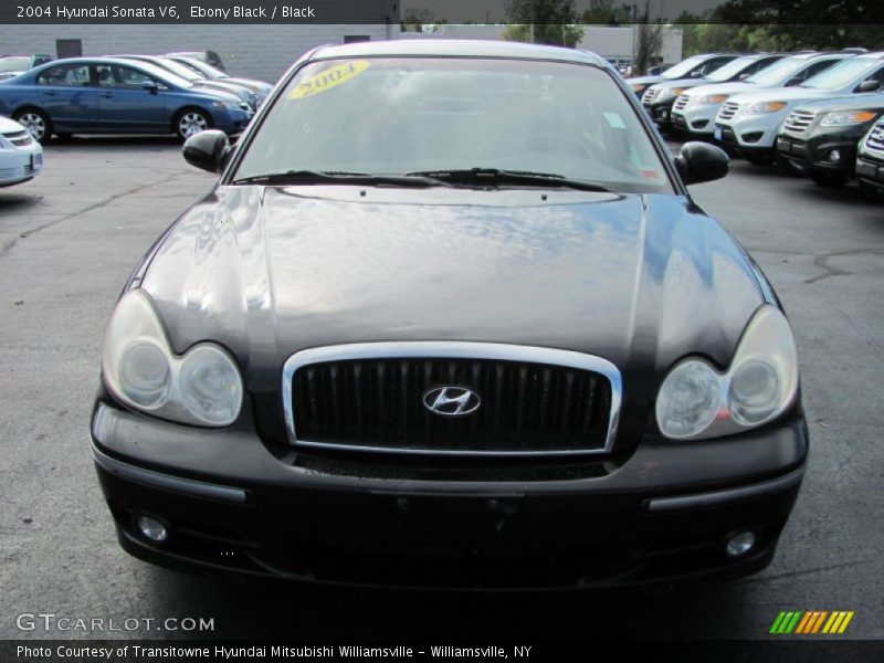 Ebony Black / Black 2004 Hyundai Sonata V6