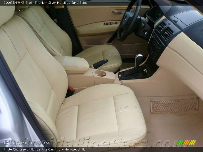 Titanium Silver Metallic / Sand Beige 2006 BMW X3 3.0i