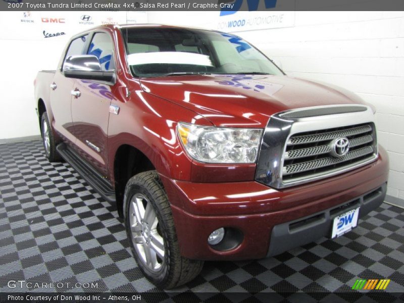 Salsa Red Pearl / Graphite Gray 2007 Toyota Tundra Limited CrewMax 4x4