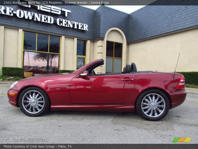 Firemist Metallic / Sienna Beige 2001 Mercedes-Benz SLK 320 Roadster