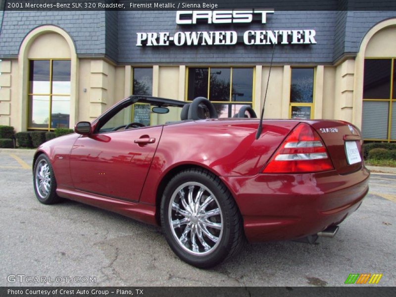 Firemist Metallic / Sienna Beige 2001 Mercedes-Benz SLK 320 Roadster