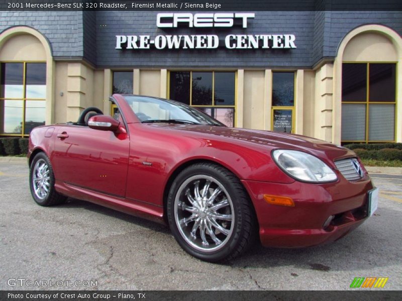 Firemist Metallic / Sienna Beige 2001 Mercedes-Benz SLK 320 Roadster