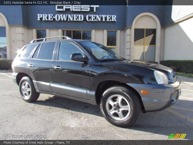 Obsidian Black / Gray 2001 Hyundai Santa Fe GLS V6