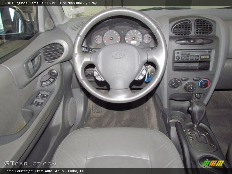 Obsidian Black / Gray 2001 Hyundai Santa Fe GLS V6
