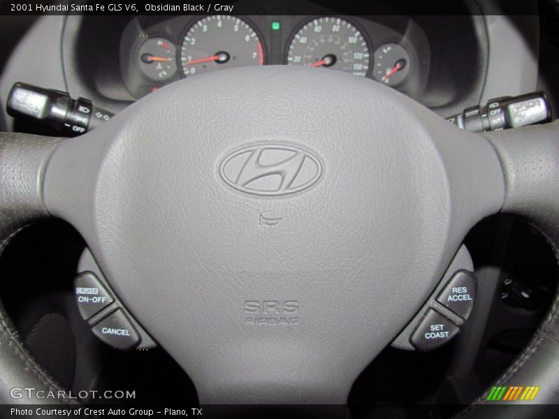 Obsidian Black / Gray 2001 Hyundai Santa Fe GLS V6