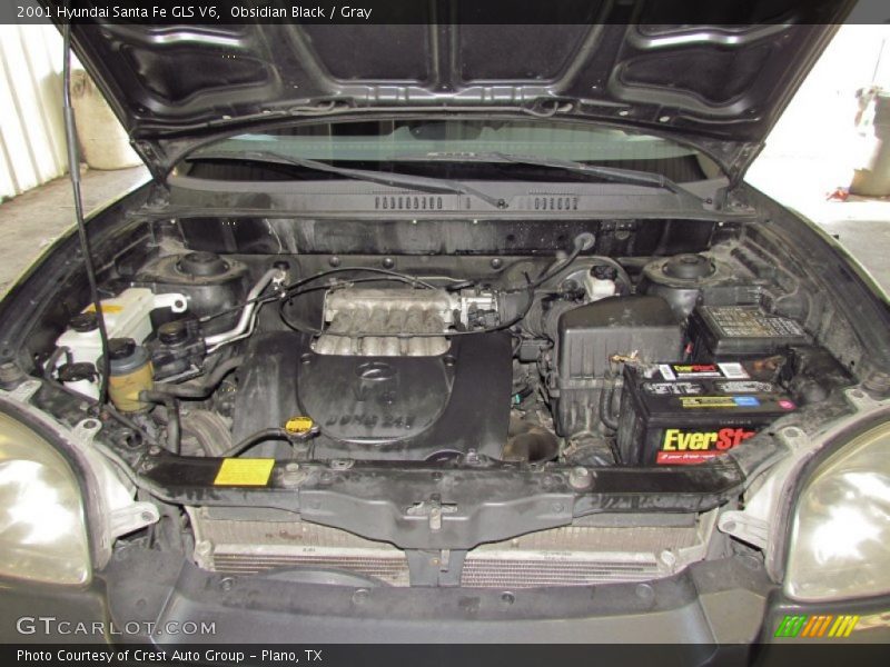 Obsidian Black / Gray 2001 Hyundai Santa Fe GLS V6