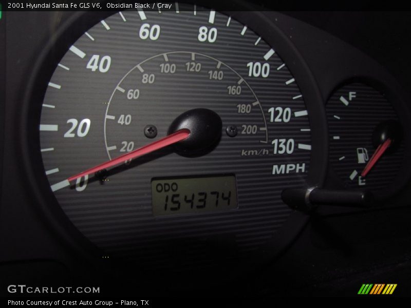 Obsidian Black / Gray 2001 Hyundai Santa Fe GLS V6