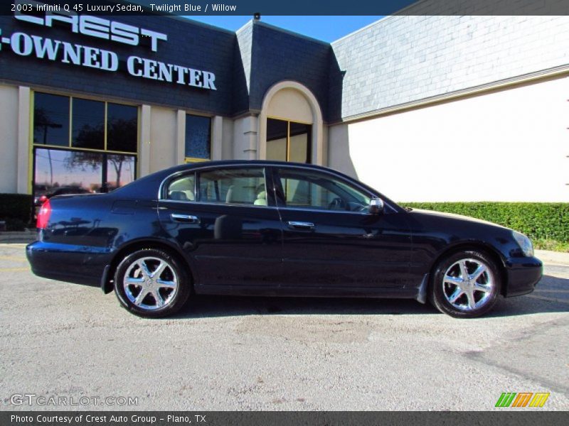 Twilight Blue / Willow 2003 Infiniti Q 45 Luxury Sedan