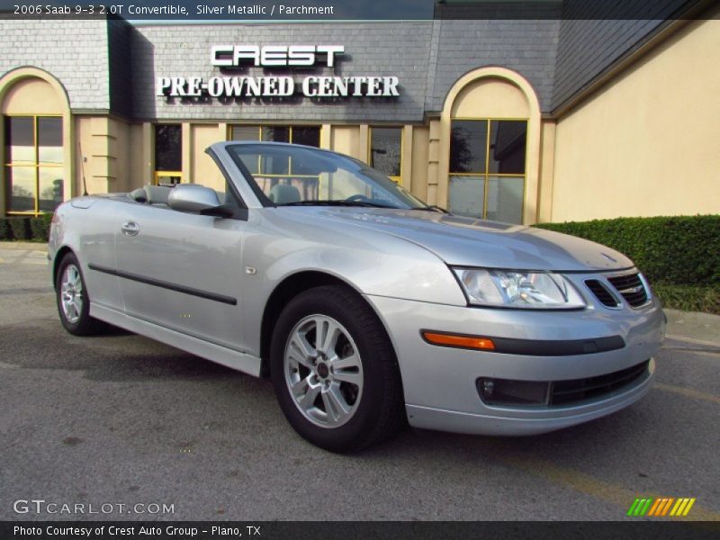 Silver Metallic / Parchment 2006 Saab 9-3 2.0T Convertible