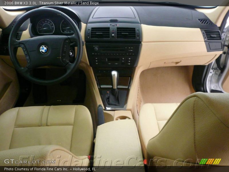 Titanium Silver Metallic / Sand Beige 2006 BMW X3 3.0i