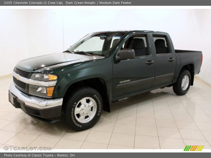 Dark Green Metallic / Medium Dark Pewter 2005 Chevrolet Colorado LS Crew Cab