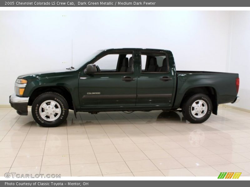 Dark Green Metallic / Medium Dark Pewter 2005 Chevrolet Colorado LS Crew Cab
