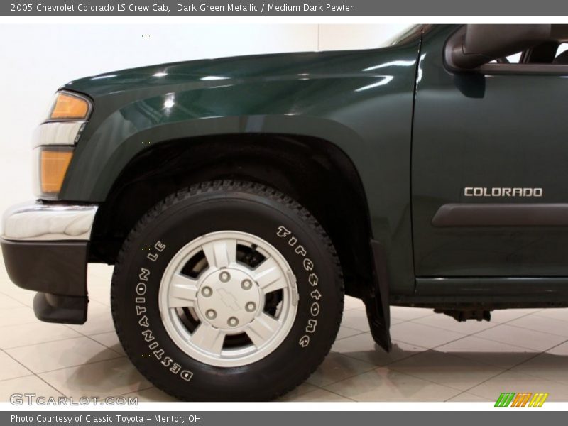 Dark Green Metallic / Medium Dark Pewter 2005 Chevrolet Colorado LS Crew Cab