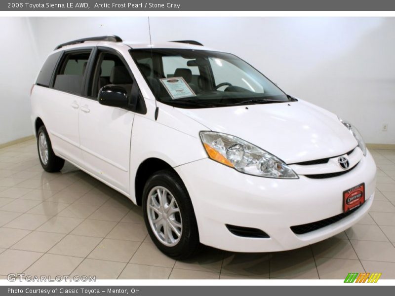 Arctic Frost Pearl / Stone Gray 2006 Toyota Sienna LE AWD