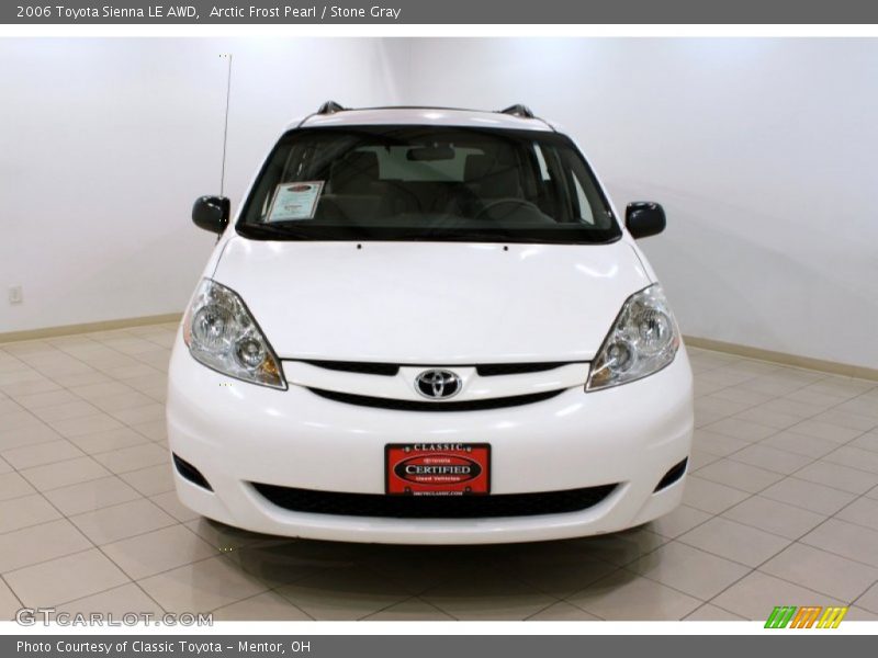 Arctic Frost Pearl / Stone Gray 2006 Toyota Sienna LE AWD