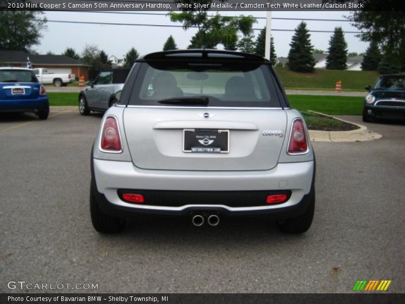 White Silver Metallic / Camden Tech White Leather/Carbon Black 2010 Mini Cooper S Camden 50th Anniversary Hardtop