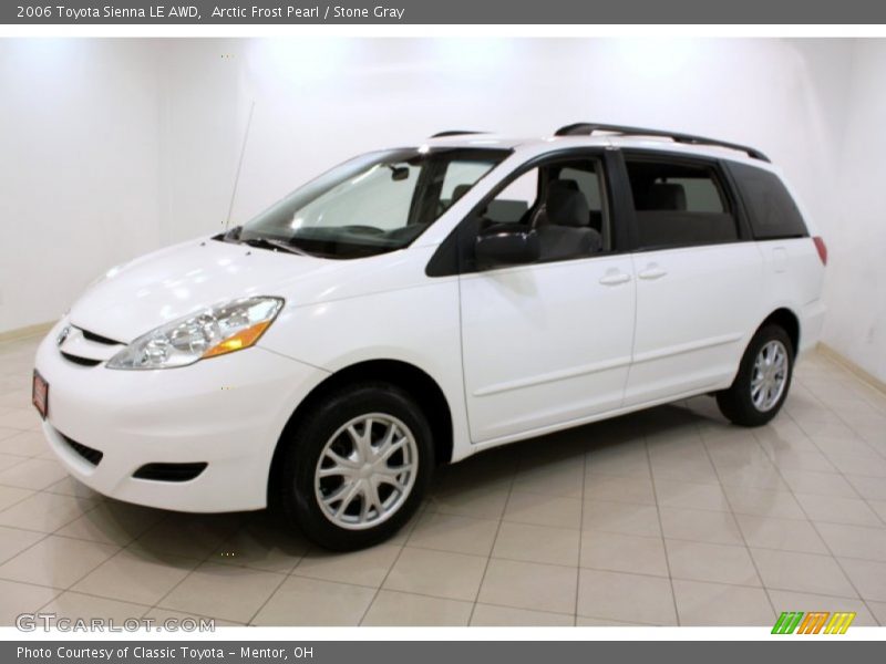 Arctic Frost Pearl / Stone Gray 2006 Toyota Sienna LE AWD
