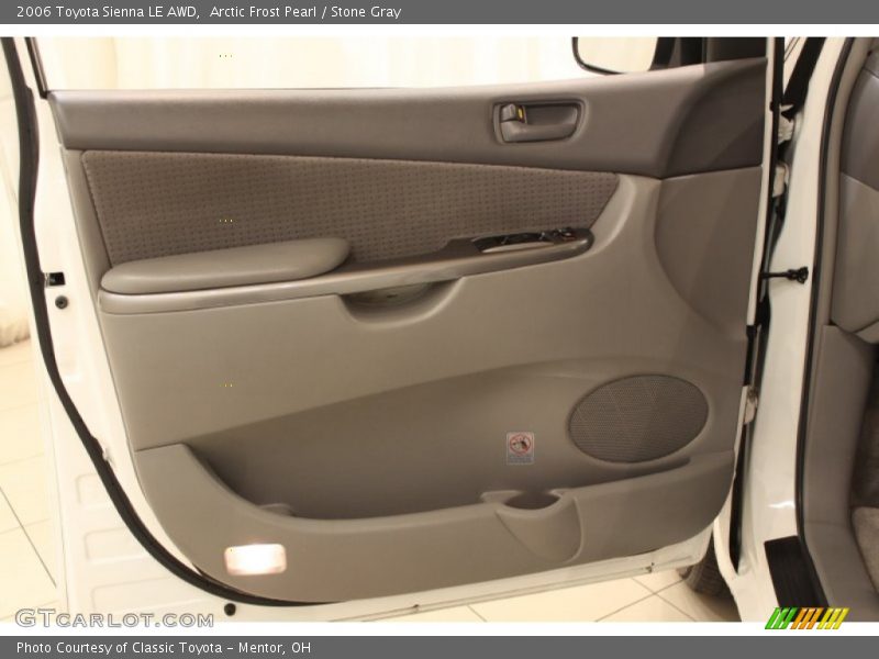 Arctic Frost Pearl / Stone Gray 2006 Toyota Sienna LE AWD