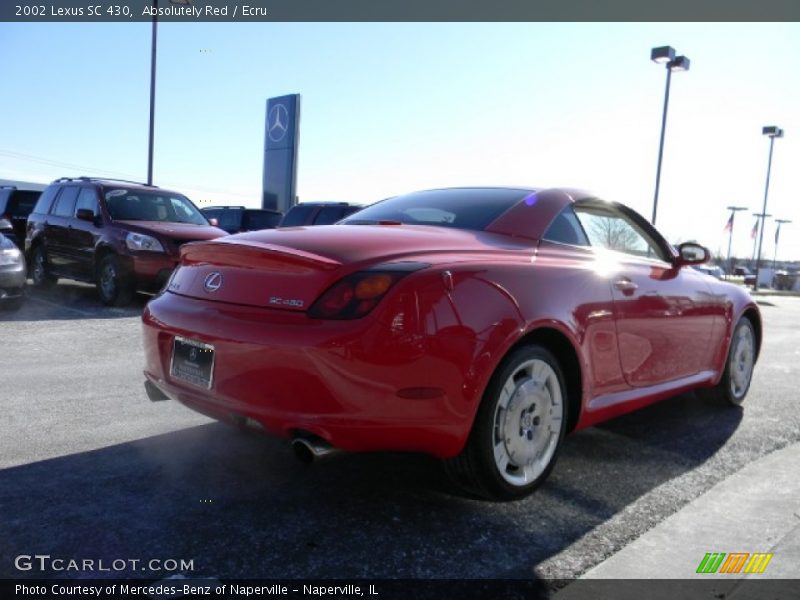 Absolutely Red / Ecru 2002 Lexus SC 430