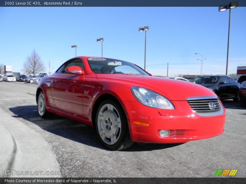 Absolutely Red / Ecru 2002 Lexus SC 430