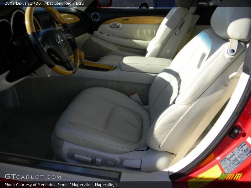 Absolutely Red / Ecru 2002 Lexus SC 430