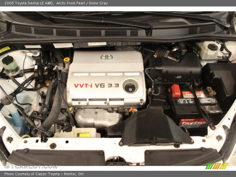 Arctic Frost Pearl / Stone Gray 2006 Toyota Sienna LE AWD