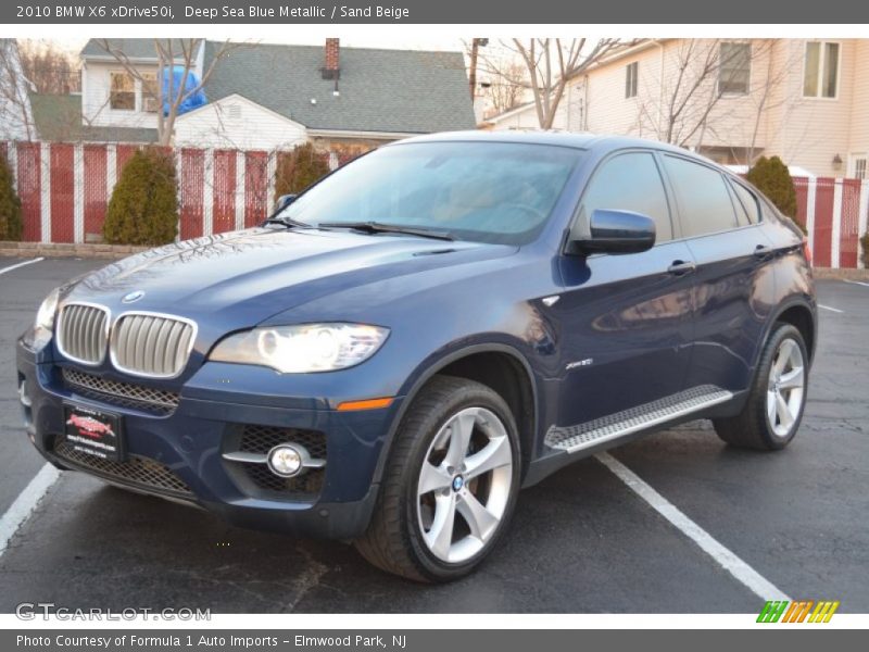 Deep Sea Blue Metallic / Sand Beige 2010 BMW X6 xDrive50i