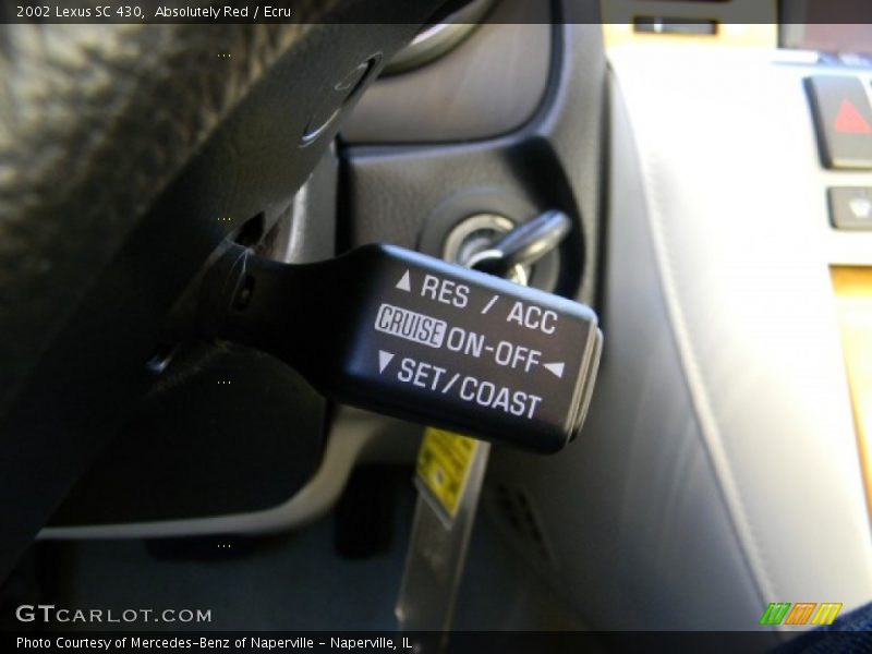 Absolutely Red / Ecru 2002 Lexus SC 430