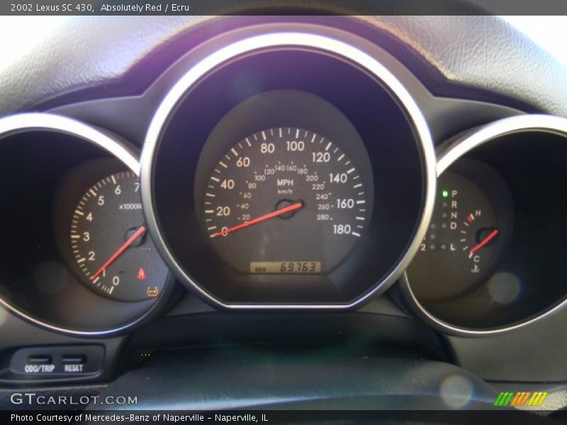 Absolutely Red / Ecru 2002 Lexus SC 430