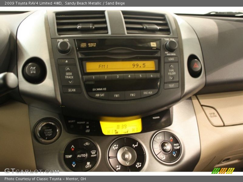 Controls of 2009 RAV4 Limited 4WD
